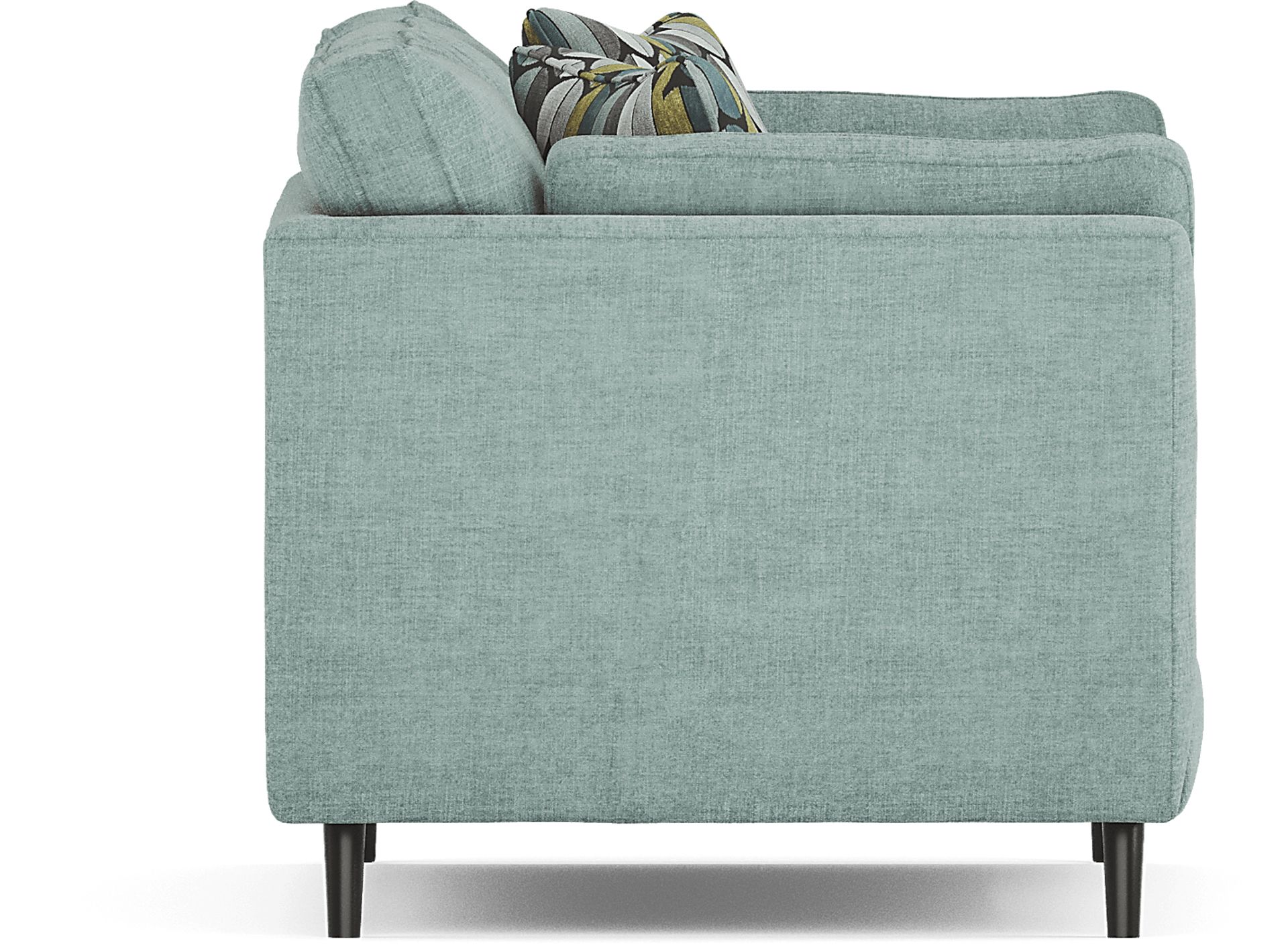 West Loft Teal 8 Pc Living Room - Image 4