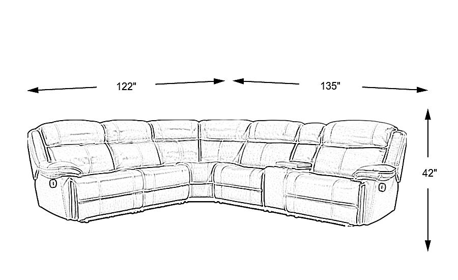 West Valley Beige 6 Pc Leather Reclining Sectional Rooms To Go