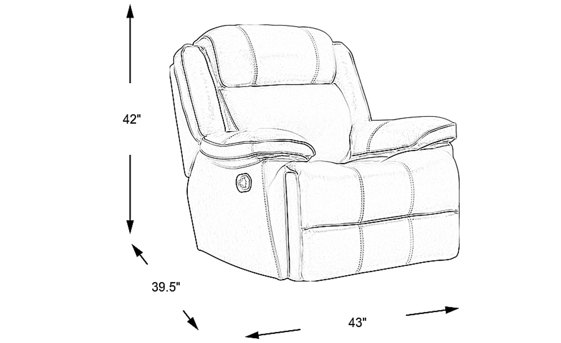 Dimension Image. Please refer to the Dimension Tab on this page for dimension details.