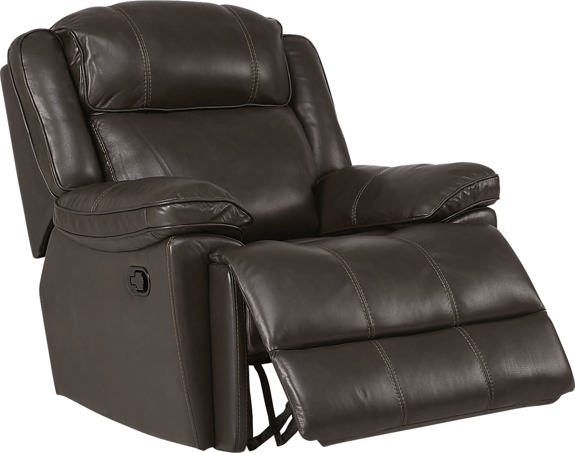 Delvin leather glider recliner best sale