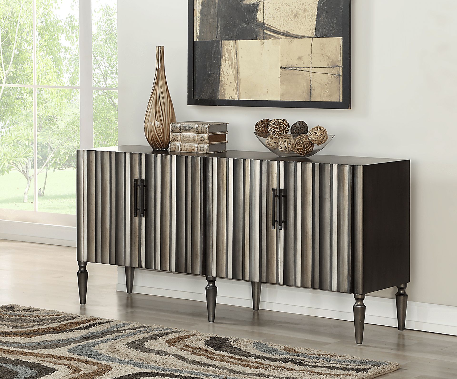 Westbelt Gray Credenza - Image 4