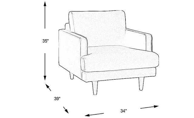 Dimension Image. Please refer to the Dimension Tab on this page for dimension details.
