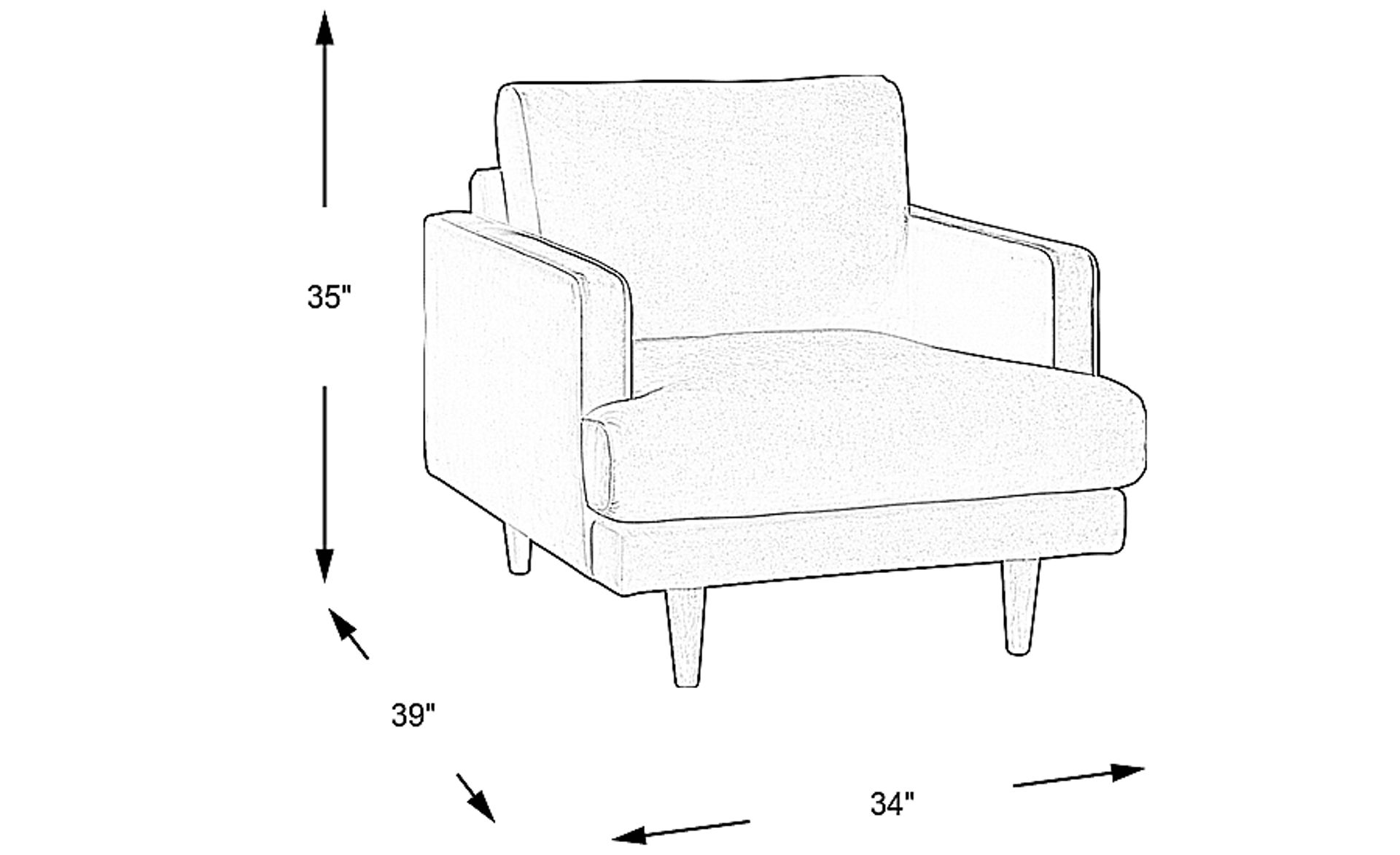 Dimension Image. Please refer to the Dimension Tab on this page for dimension details.