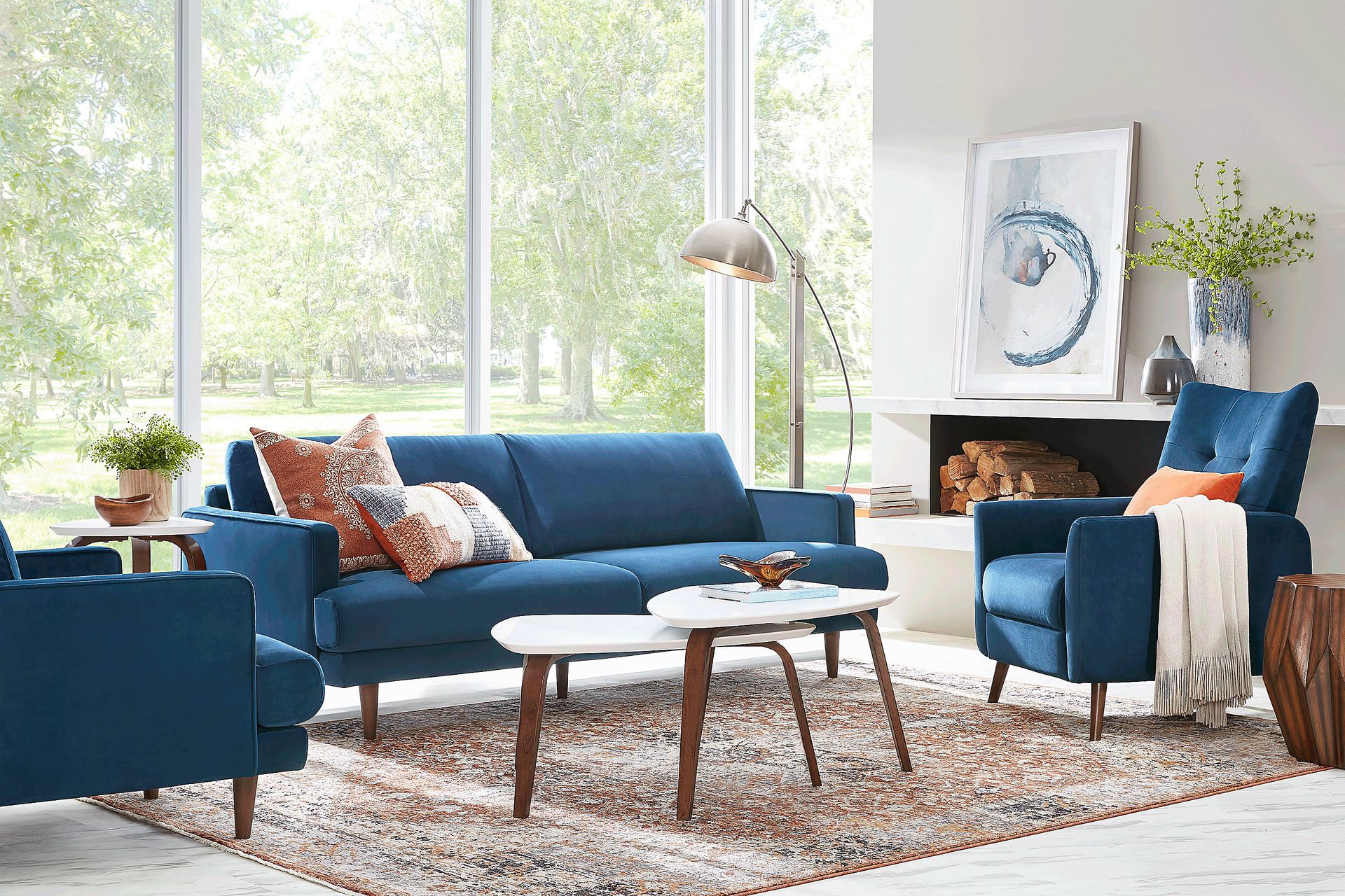 Westcott Way Blue Sofa - Image 2