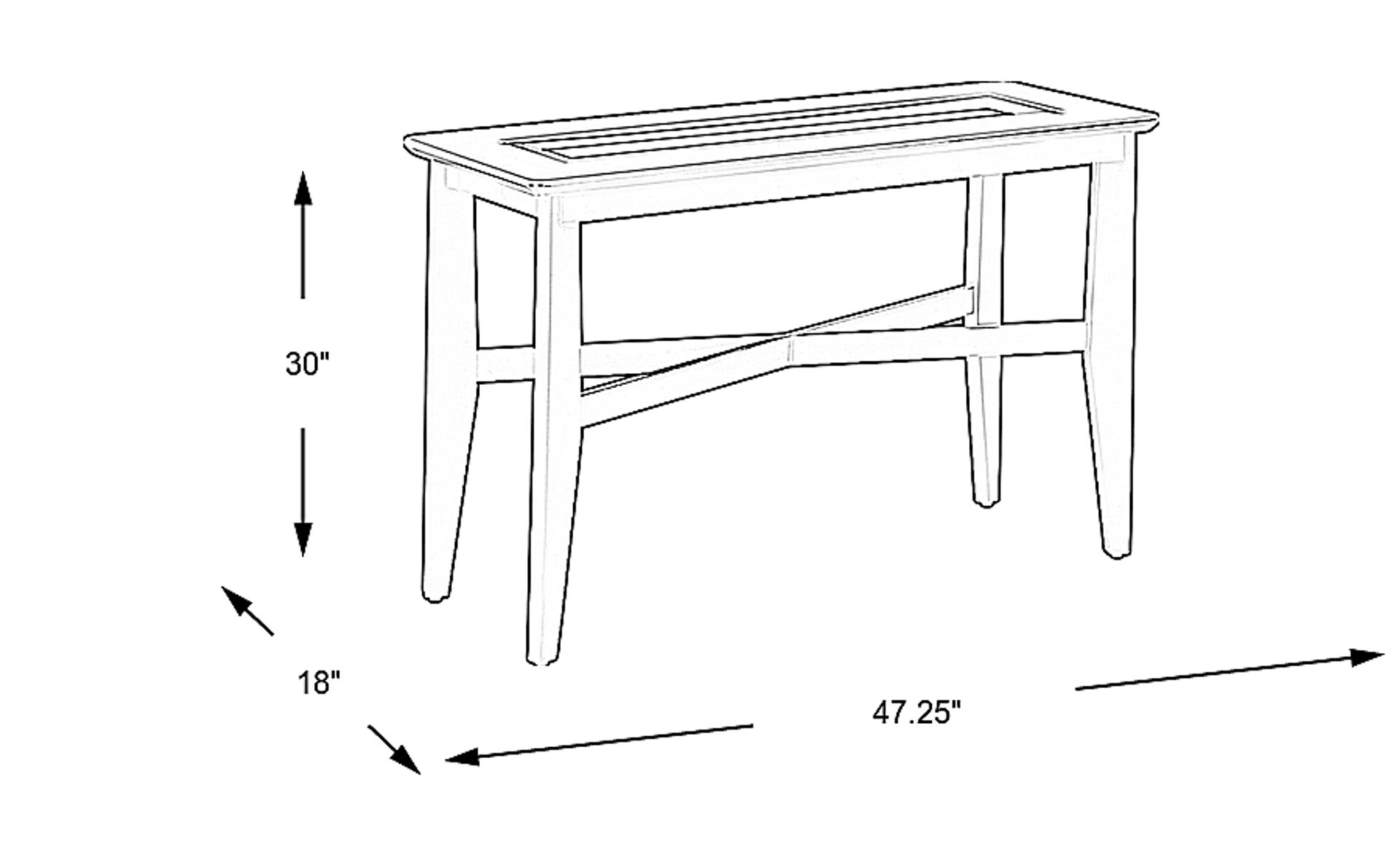 Dimension Image. Please refer to the Dimension Tab on this page for dimension details.