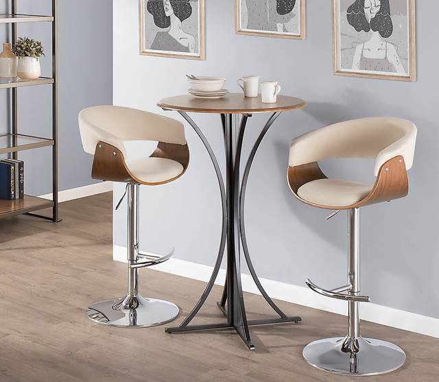 Westdell Cream Adjustable Barstool, Set of 2 - Thumbnail - Image 2