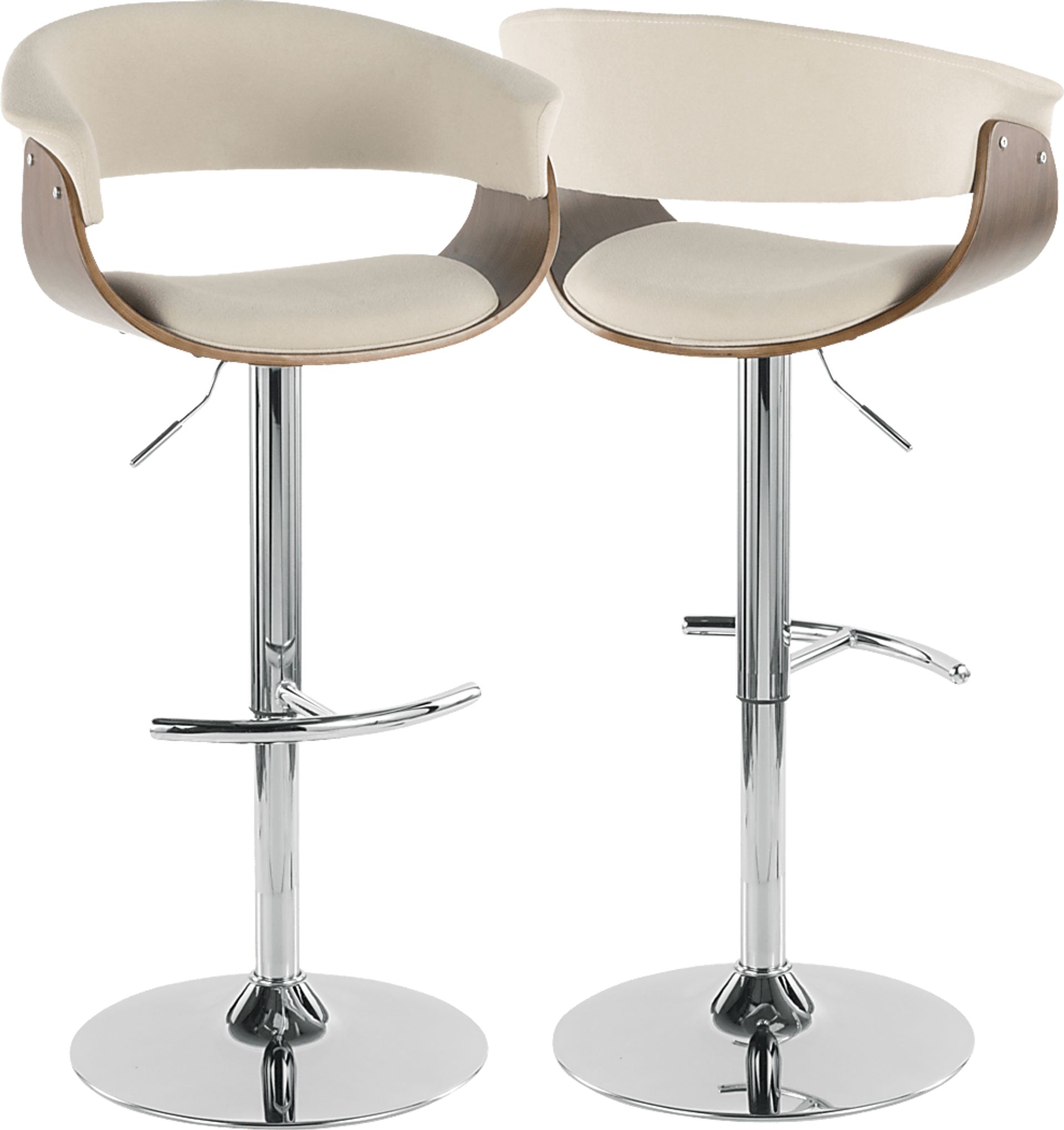 Westdell Cream Adjustable Barstool, Set of 2 - Image 3