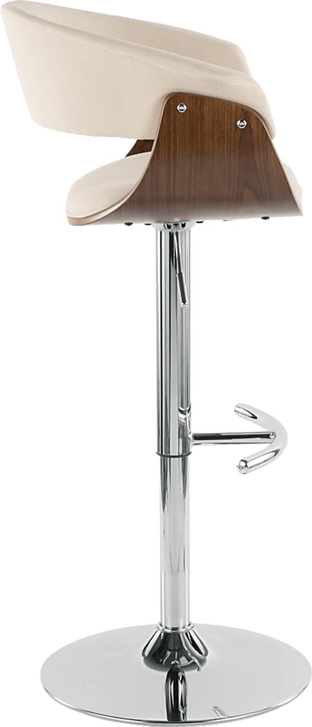 Westdell Cream Adjustable Barstool, Set of 2 - Thumbnail - Image 4