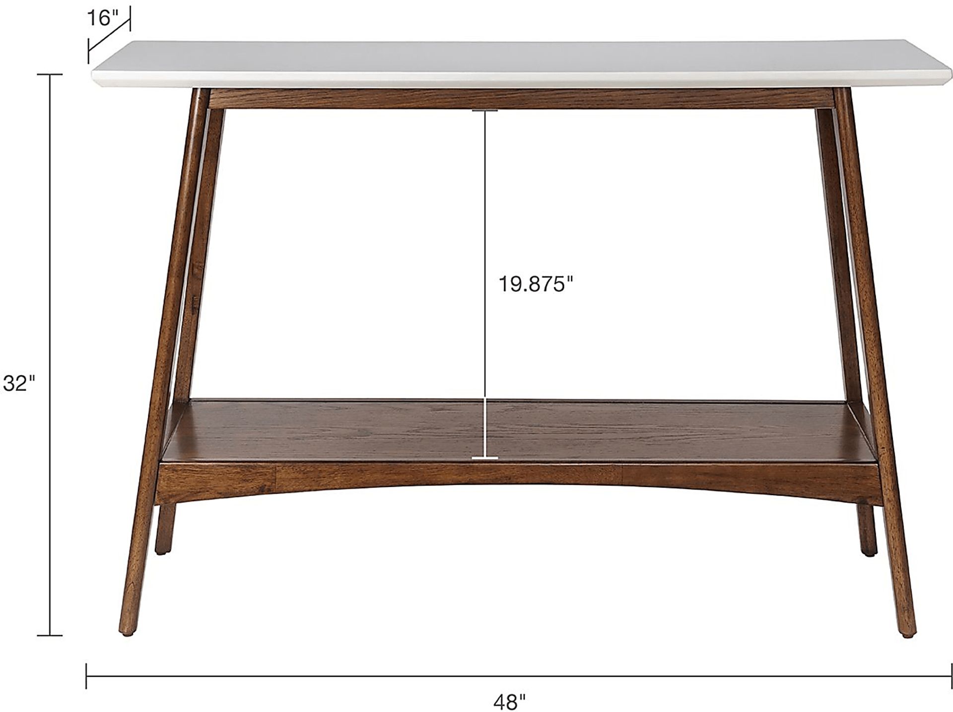 Westella Pecan Sofa Table - Image 6