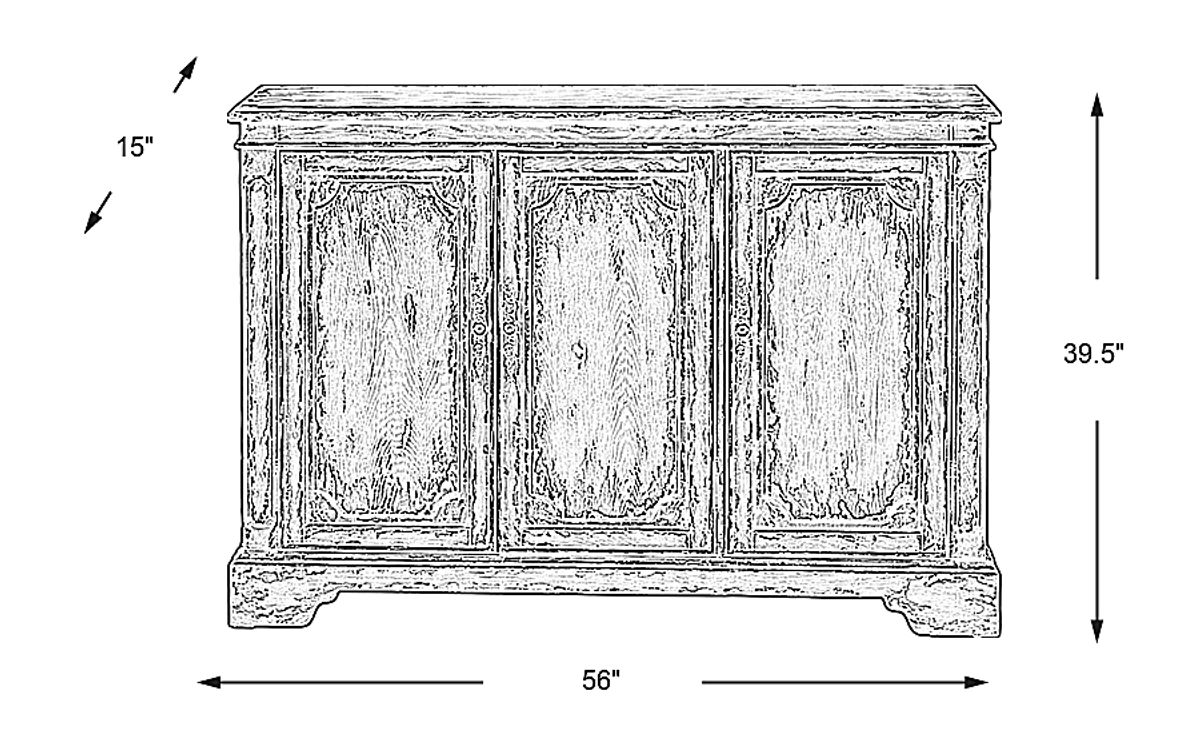 Wester Road Blue Colors Credenza | Rooms to Go