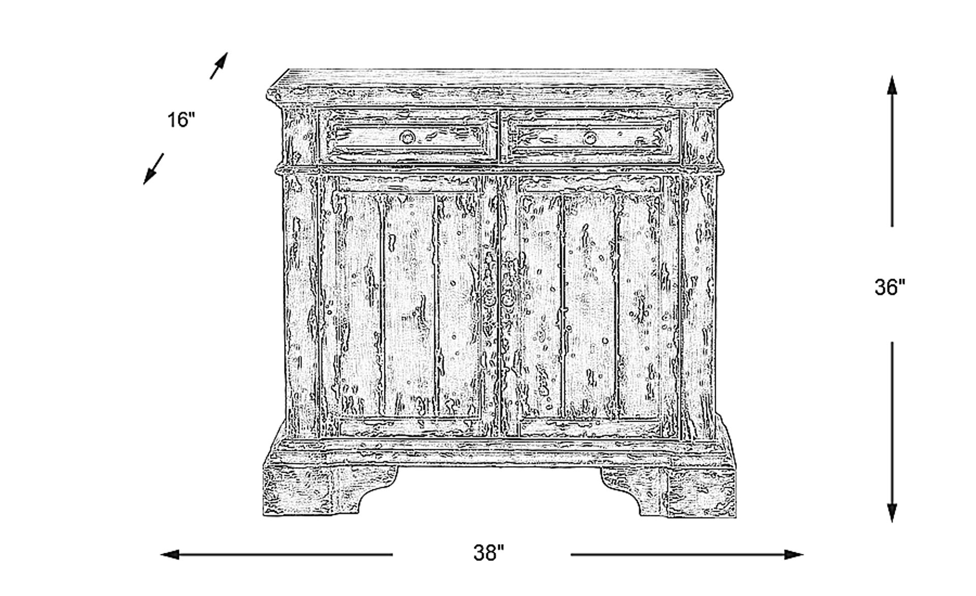 Dimension Image. Please refer to the Dimension Tab on this page for dimension details.