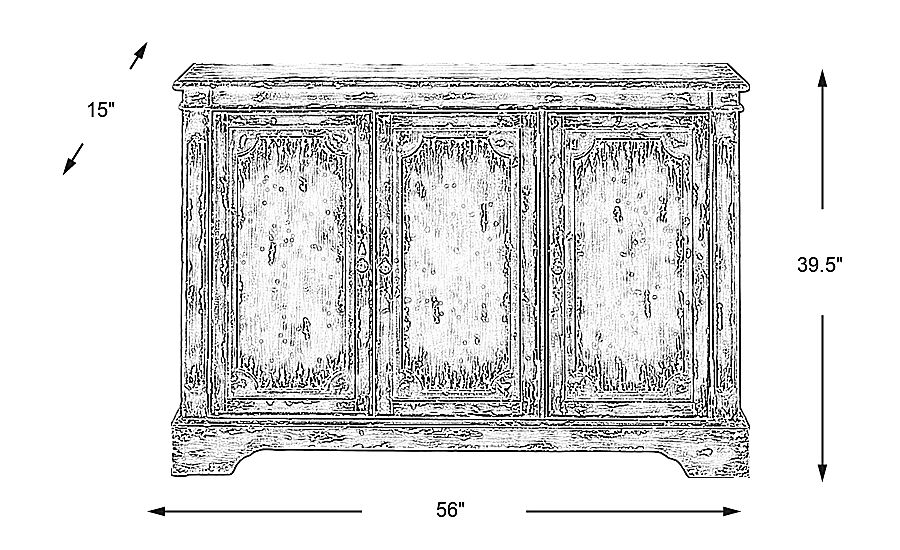 Wester Road Cream Credenza Rooms To Go