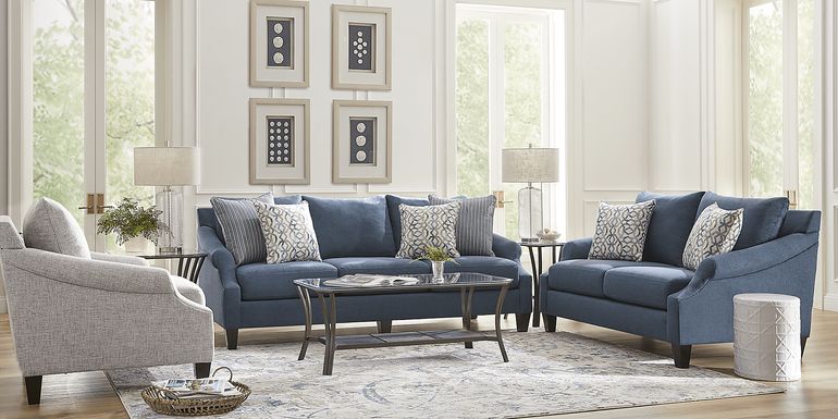 Westerfield Blue 5 Pc Living Room