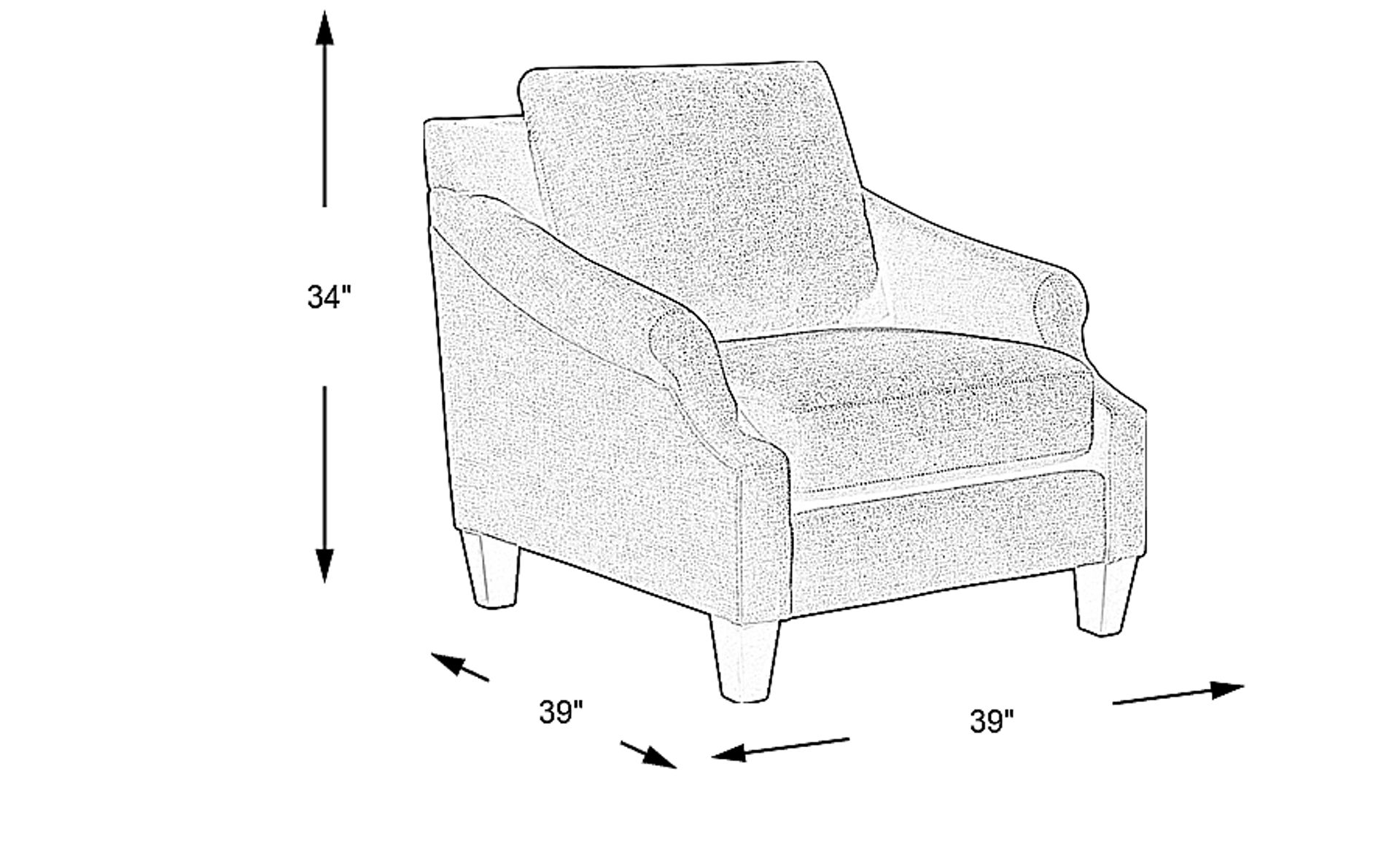Dimension Image. Please refer to the Dimension Tab on this page for dimension details.