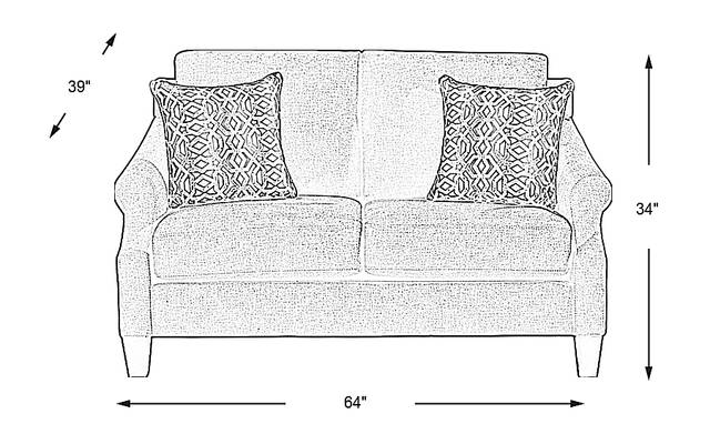 Dimension Image. Please refer to the Dimension Tab on this page for dimension details.
