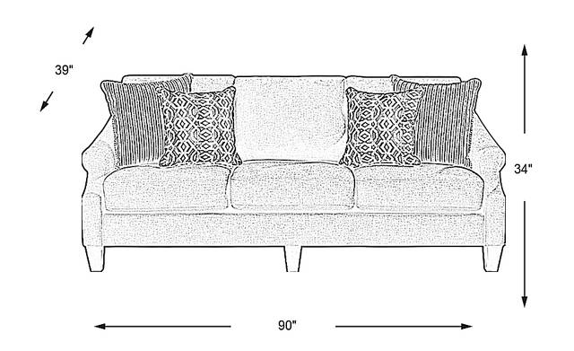 Dimension Image. Please refer to the Dimension Tab on this page for dimension details.