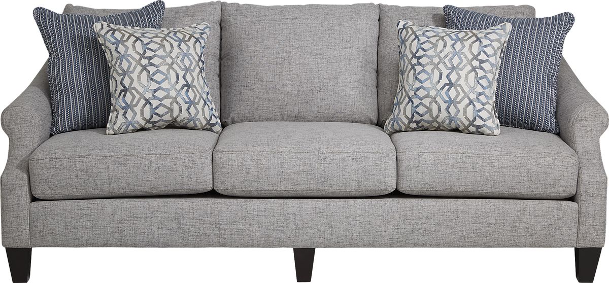 Rooms to go gray sofa discount