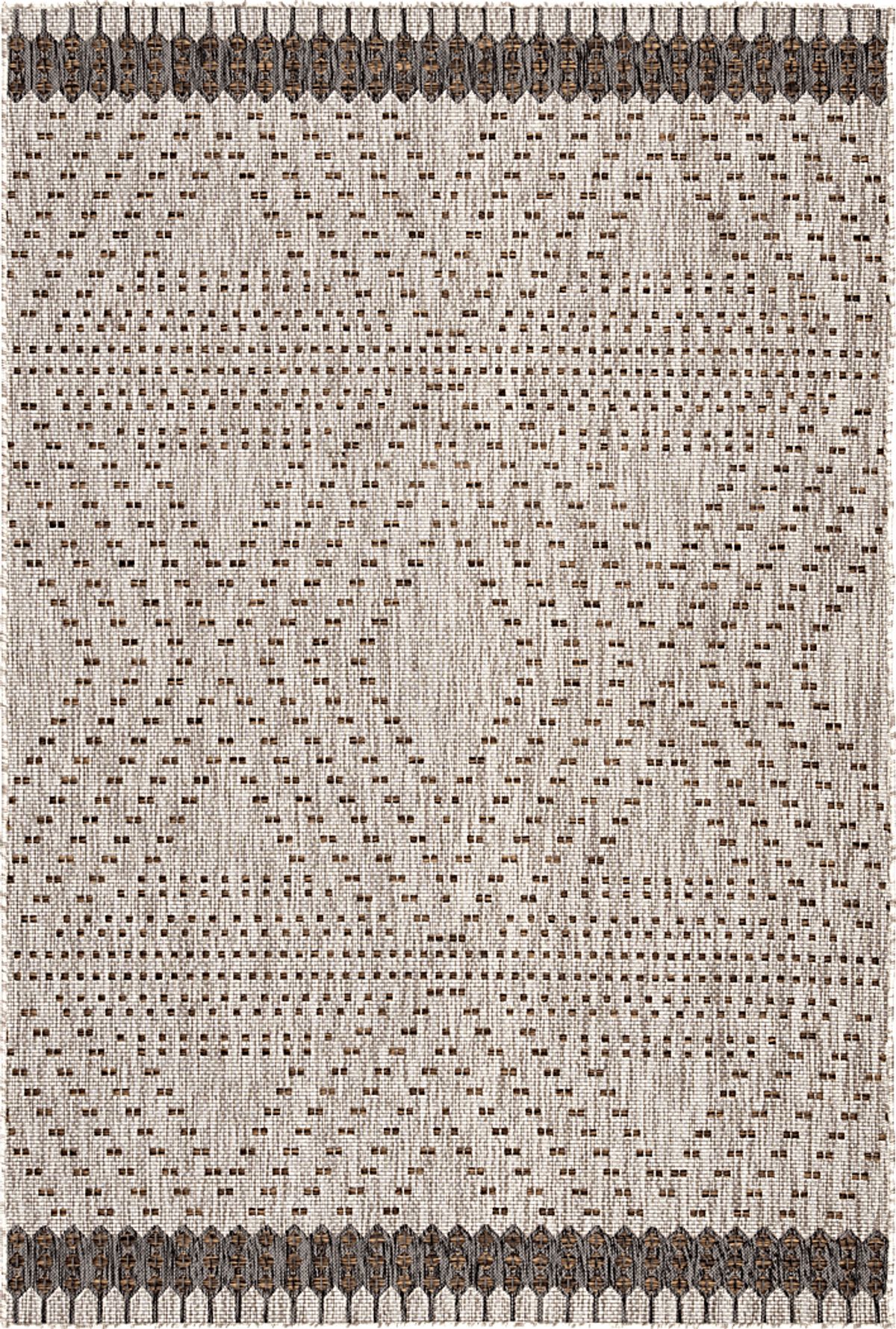 Western Oasis Stone Beige Outdoor Rug | Rooms to Go