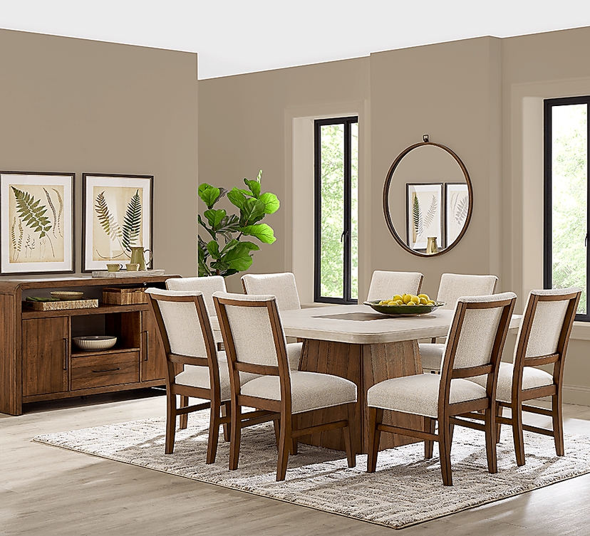 Westham Cream 5 Pc Dining Room with Upholstered Chairs