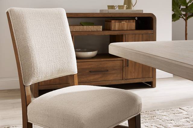 Westham Cream 5 Pc Dining Room with Upholstered Chairs - Thumbnail - Image 8
