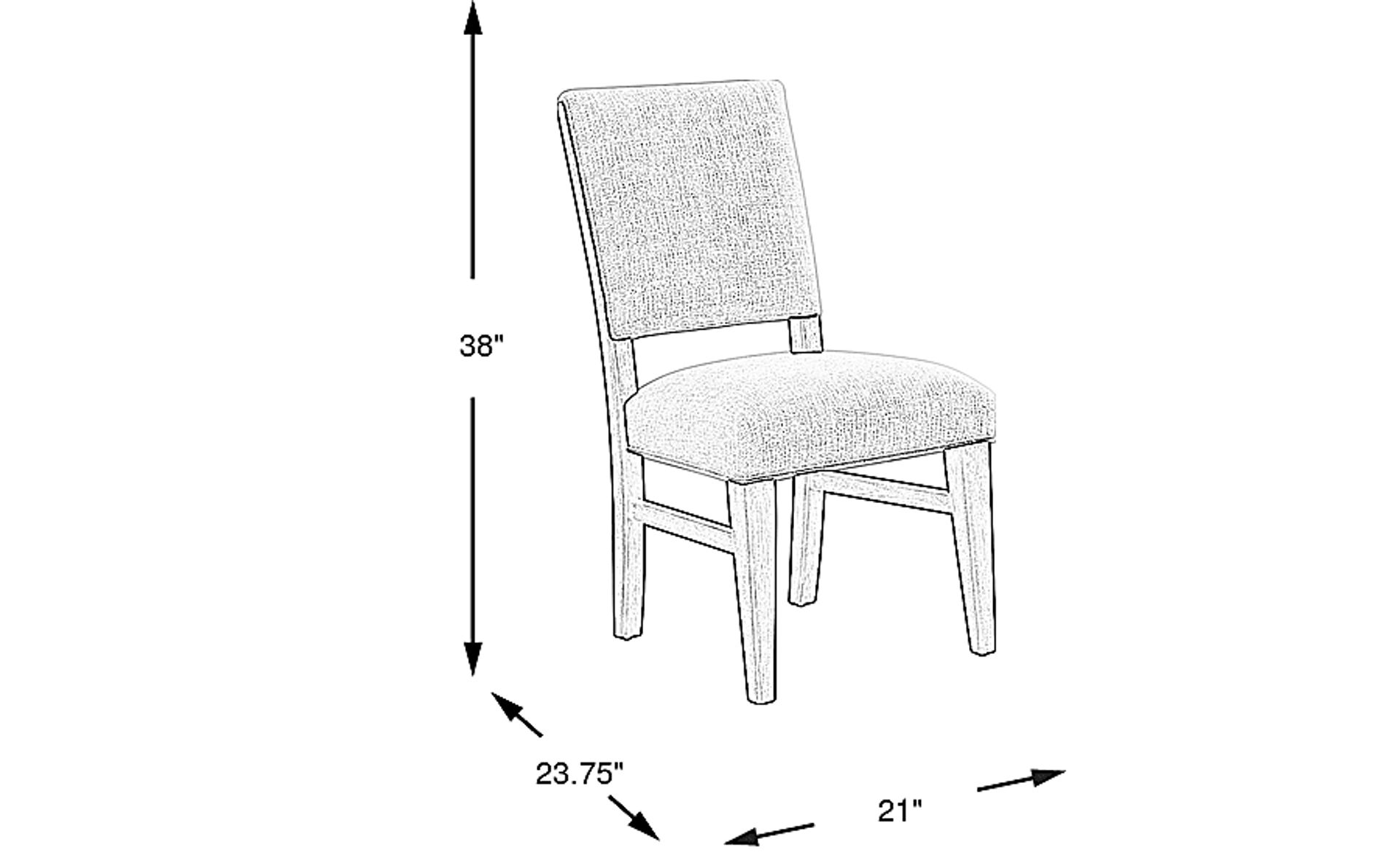 Dimension Image. Please refer to the Dimension Tab on this page for dimension details.