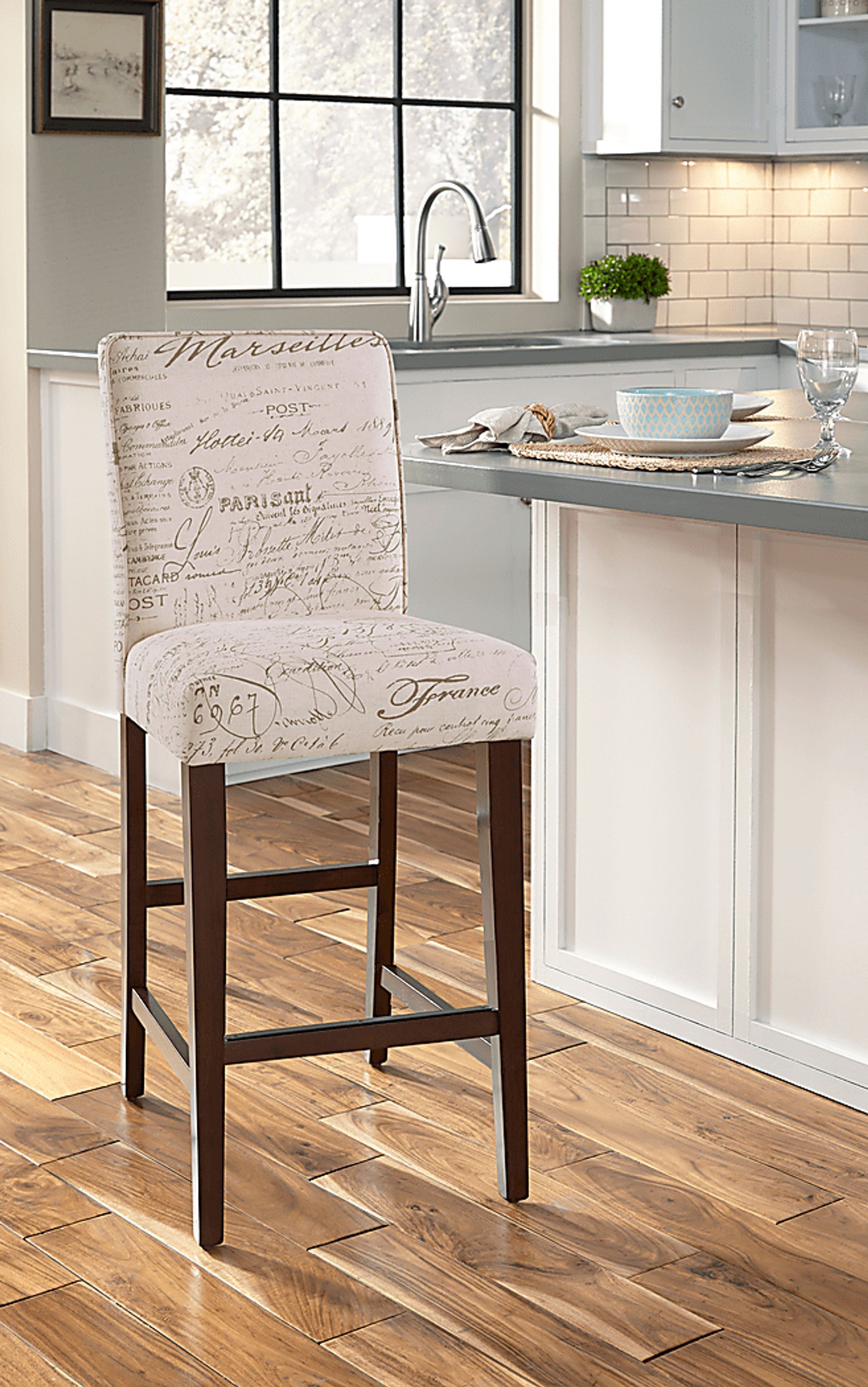 Westhigh Cream Counter Height Stool - Image 6