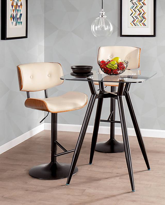 Westhues Cream Adjustable Barstool, Set of 2 - Thumbnail - Image 3