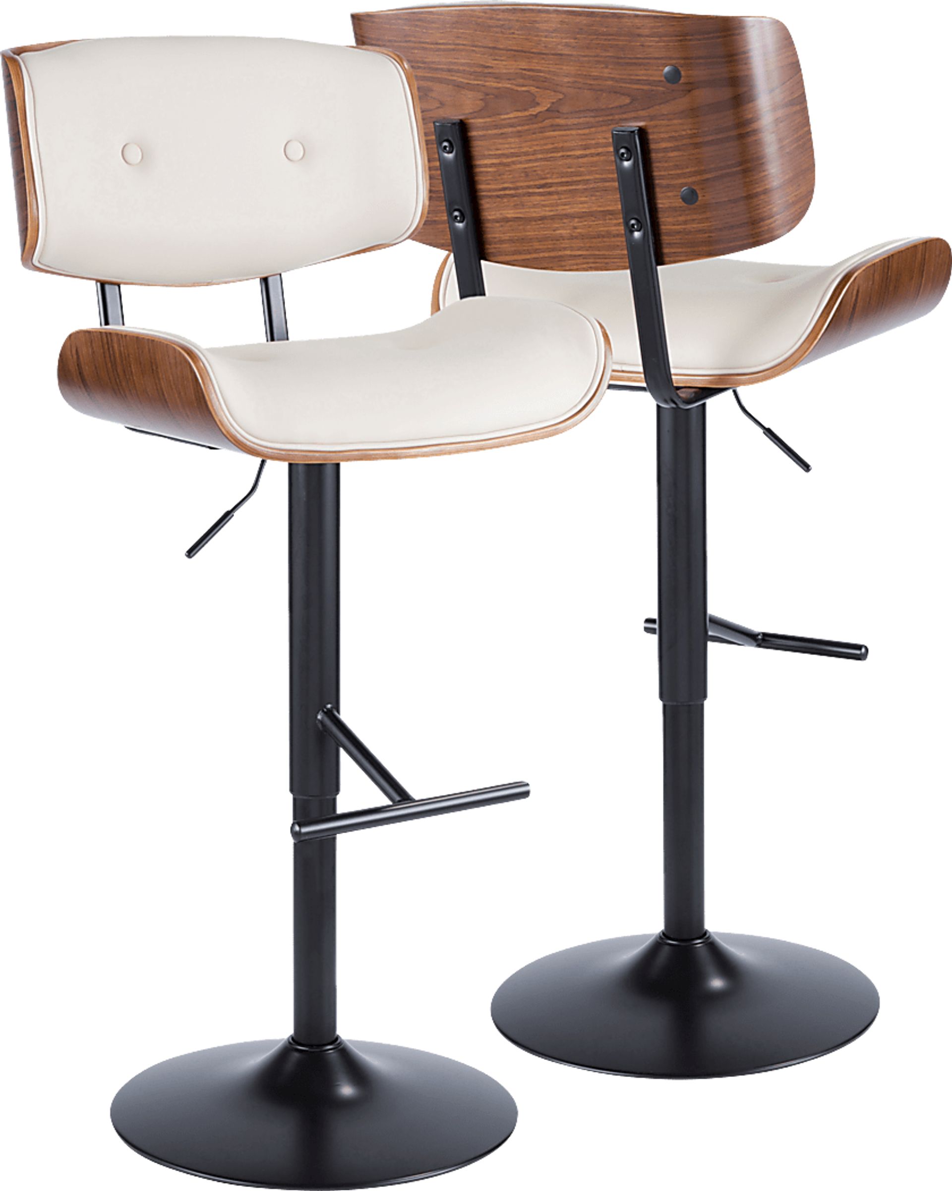 Westhues Cream Adjustable Barstool, Set of 2 - Image 9