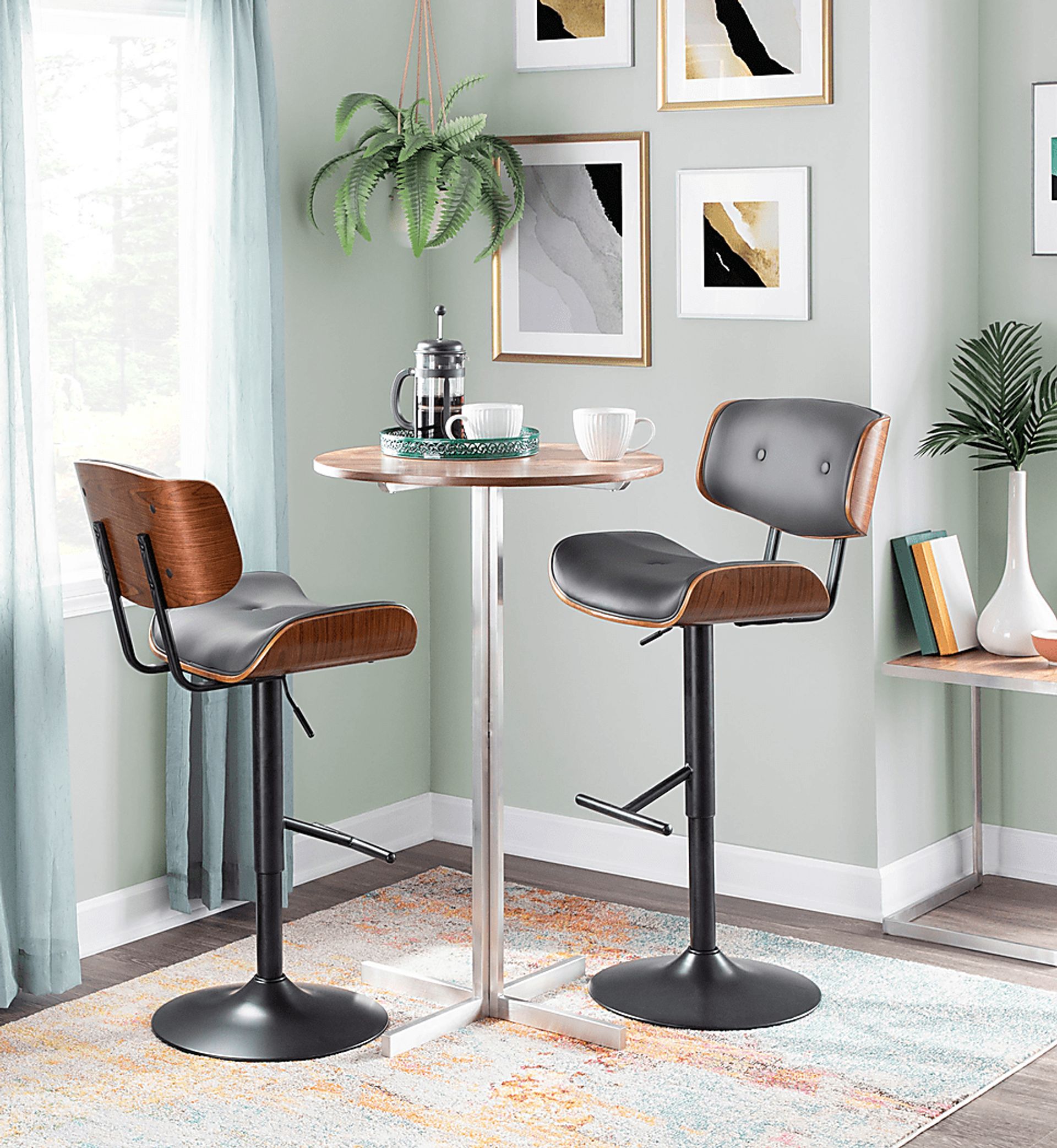 Westhues Gray Adjustable Barstool, Set of 2 - Image 6