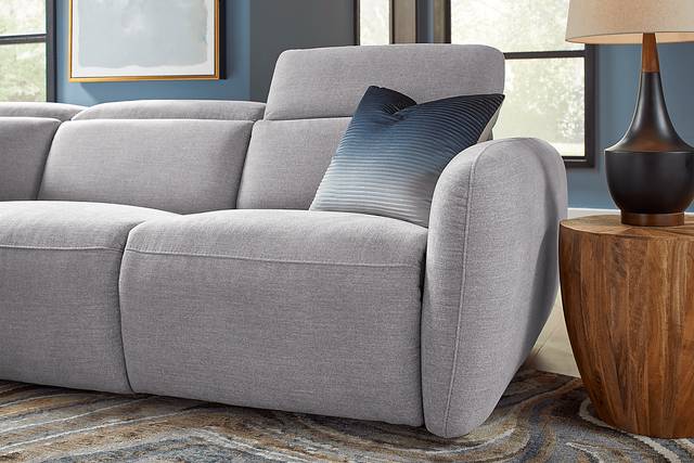 Westlake Light Gray 8 Pc Dual Power Reclining Sectional Living Room - Thumbnail - Image 6