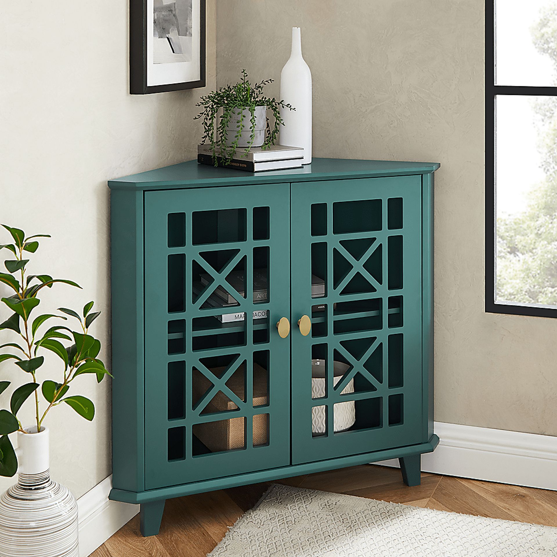 Westlyn Teal Accent Cabinet - Image 4