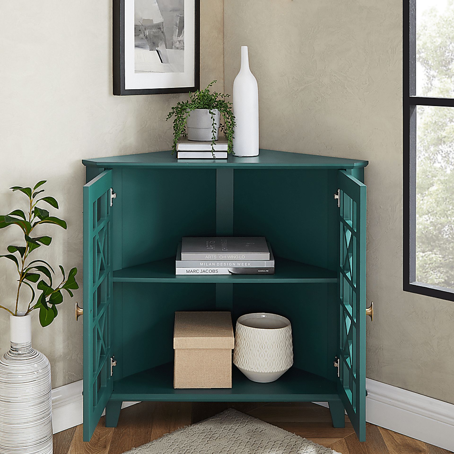 Westlyn Teal Accent Cabinet - Image 6