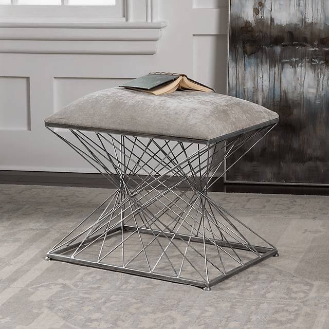 Westmere Gray Accent Bench - Thumbnail - Image 3