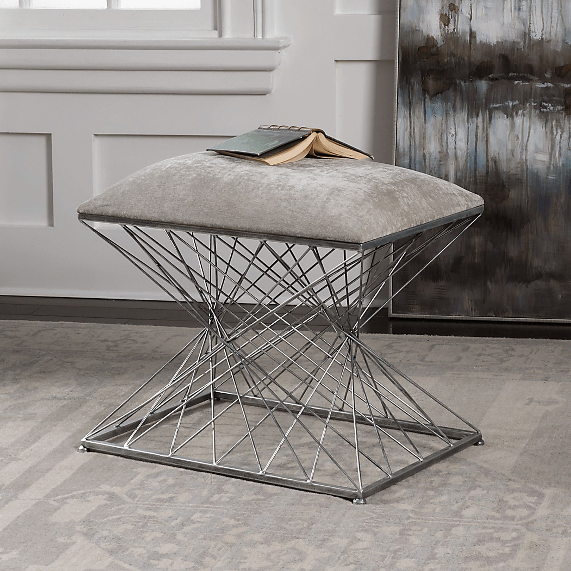 Westmere Gray Accent Bench - Image 3