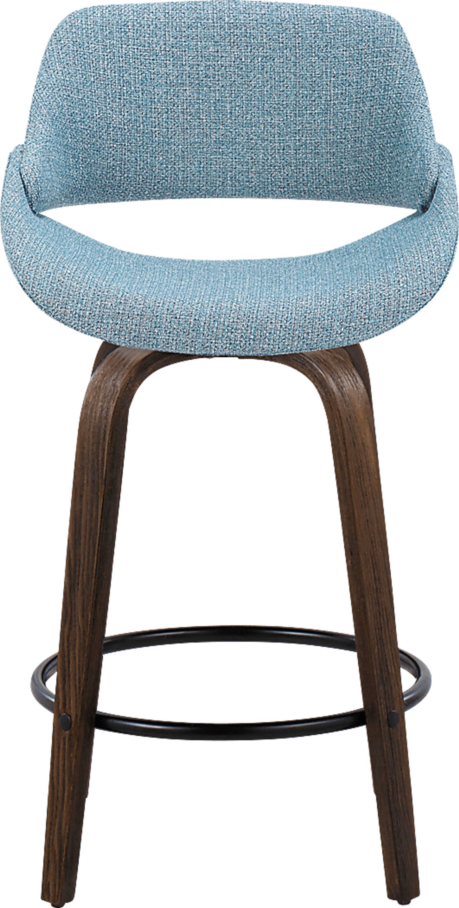 Westnedge Blue Swivel Counter Height Stool, Set of 2 - Image 4