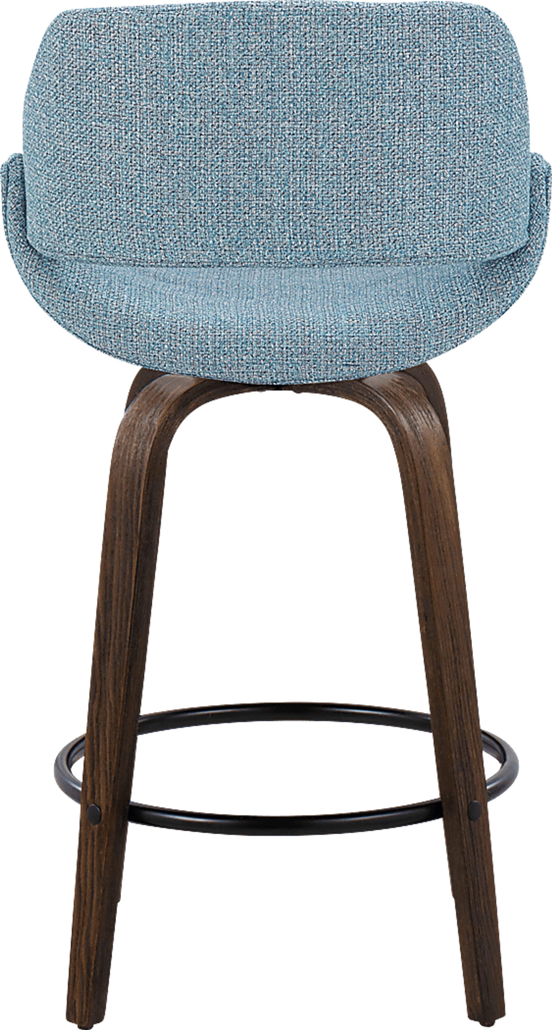 Westnedge Blue Swivel Counter Height Stool, Set of 2 - Image 5