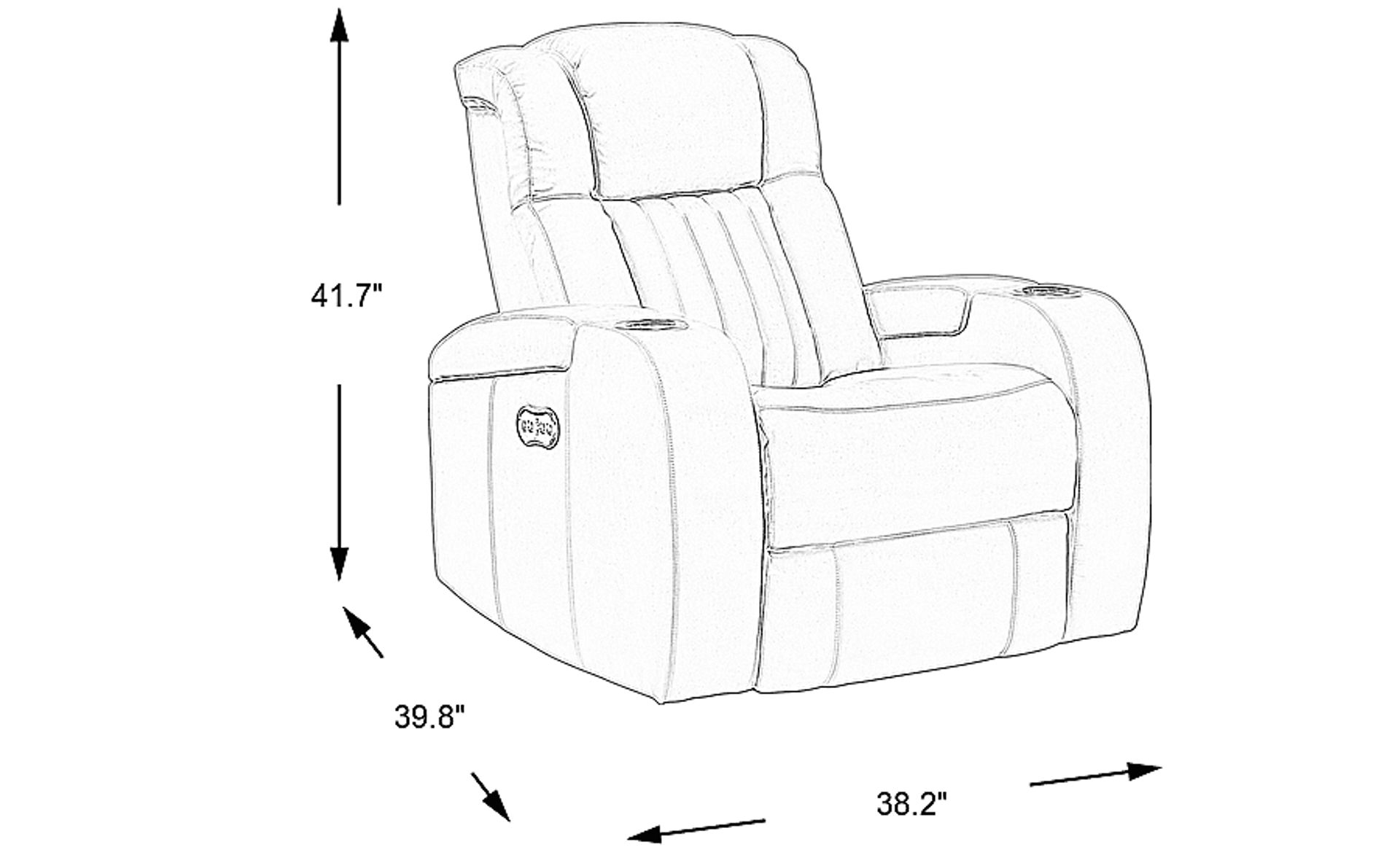 Dimension Image. Please refer to the Dimension Tab on this page for dimension details.