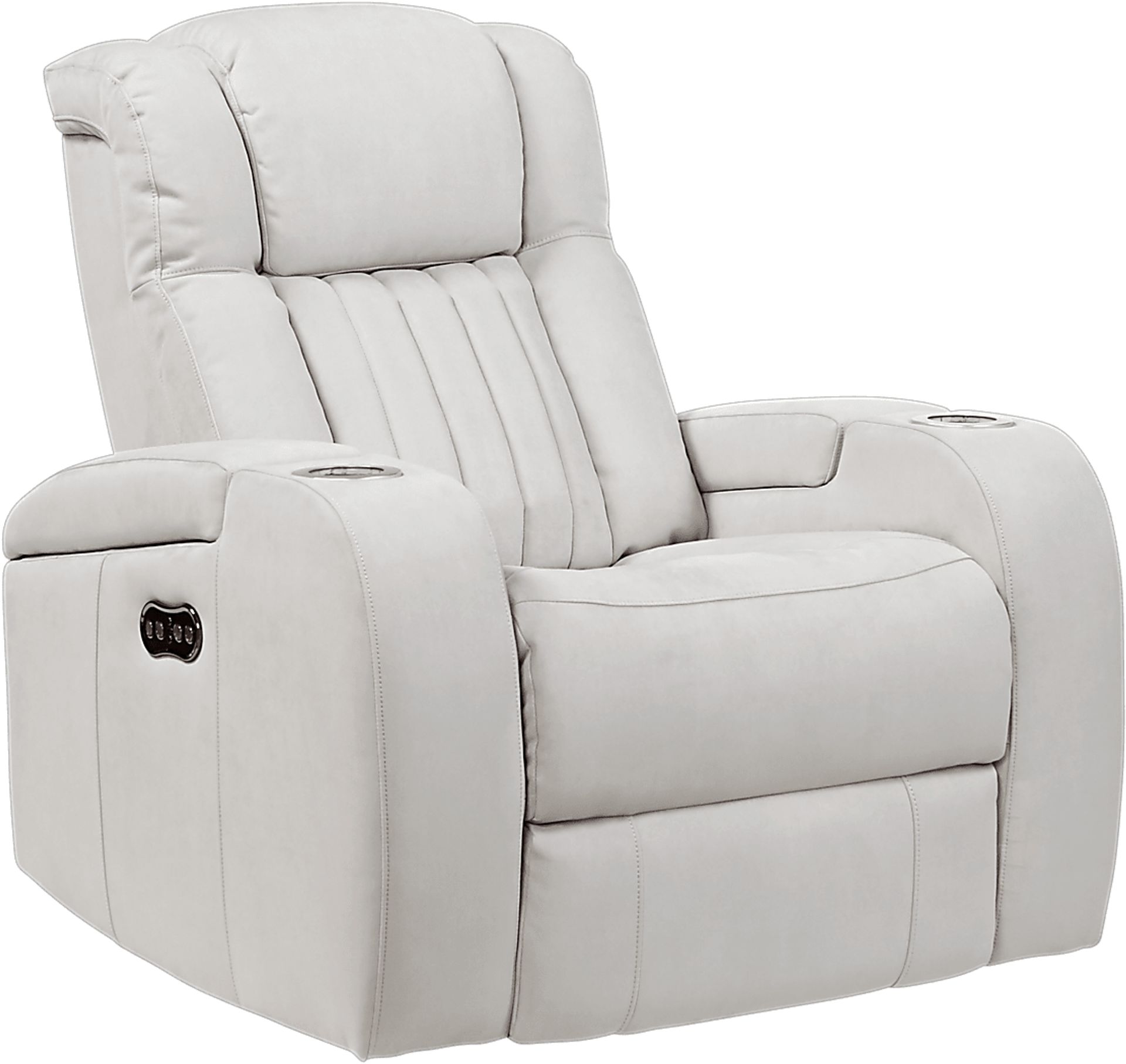 Weston Light Gray Power Recliner - Image 1