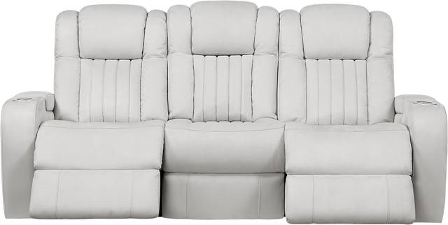 Weston Light Gray Power Reclining Sofa - Thumbnail - Image 2