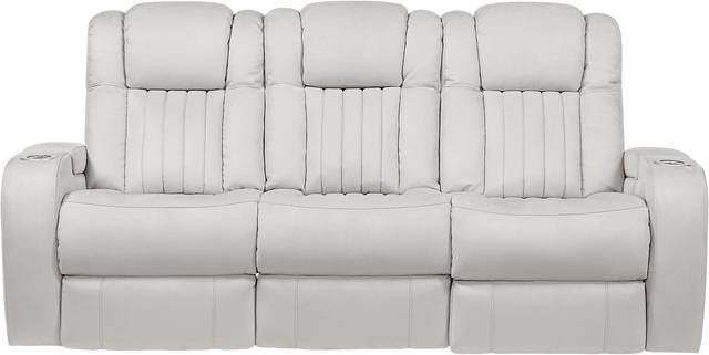 Weston Light Gray Power Reclining Sofa - Thumbnail - Image 1