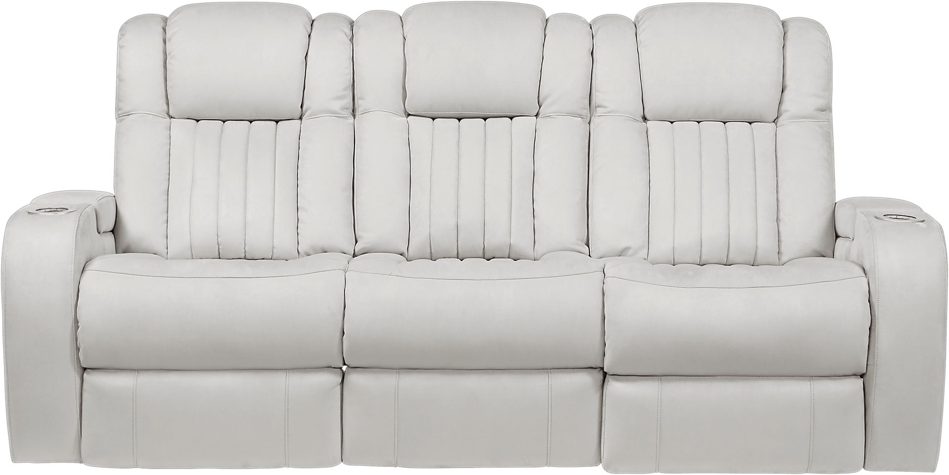 Weston Light Gray Power Reclining Sofa - Image 1