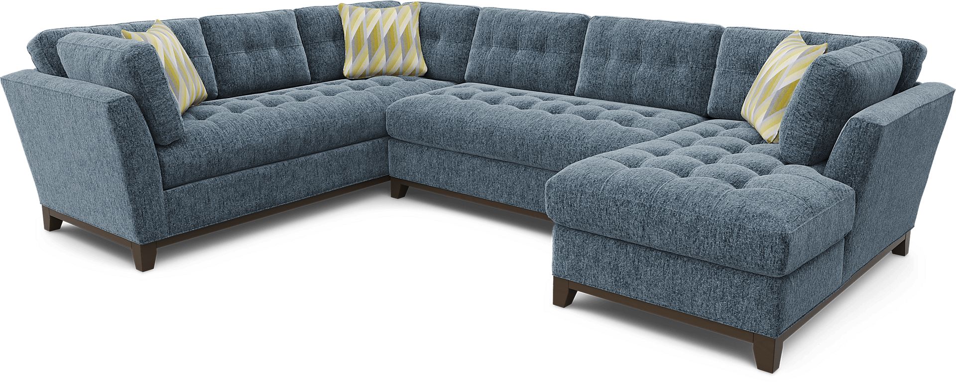 Weston Navy 3 Pc Sectional - Image 1