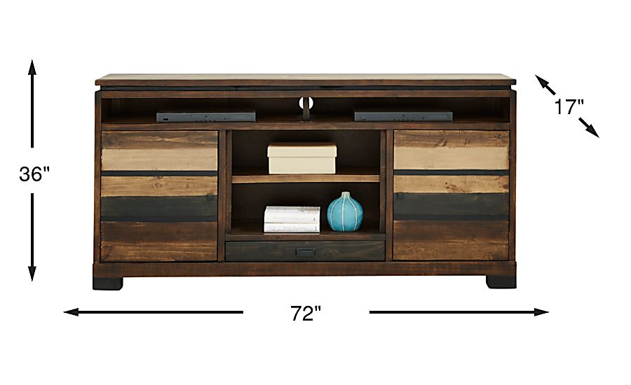 Cindy Crawford Westover Hills Brown Dark Wood Console | Rooms to Go