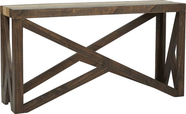 Westover Hills Brown Sofa Table - Thumbnail - Image 1