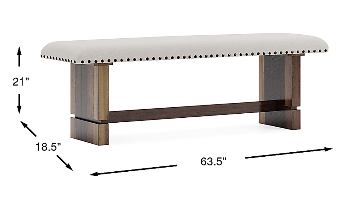 Westover Hills II Brown Dining Bench