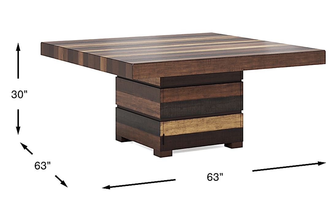 Westover Hills II Brown Square Dining Table