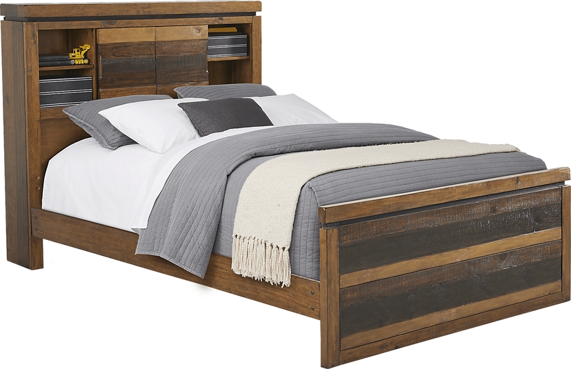Kids Westover Hills Jr. Brown Full Bookcase Bed