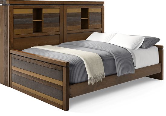 Westover Hills Jr. Reclaimed Brown 3 Pc Full Bookcase Wall Bed