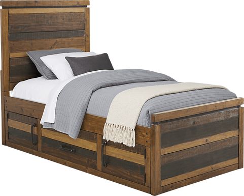 Kids Westover Hills Jr. Reclaimed Brown 3 Pc Twin Panel Bed with Storage