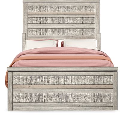 Kids Westover Hills Jr. Reclaimed Gray 3 Pc Full Panel Bed with Storage Storage Side Rail